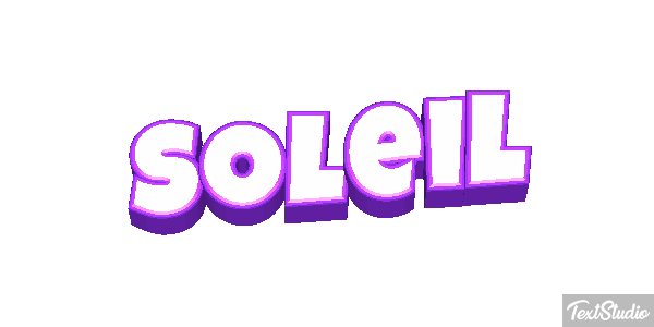 Soleil Effet de texte