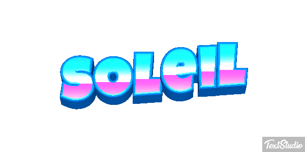 Soleil Effet de texte