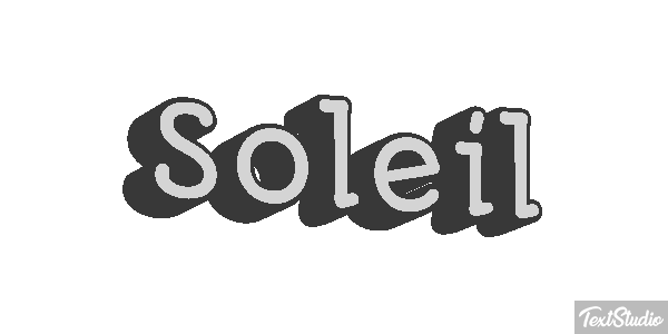 Soleil Effet de texte