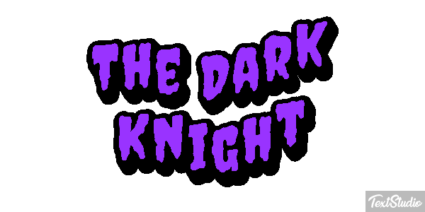 The Dark Knight テキスト効果