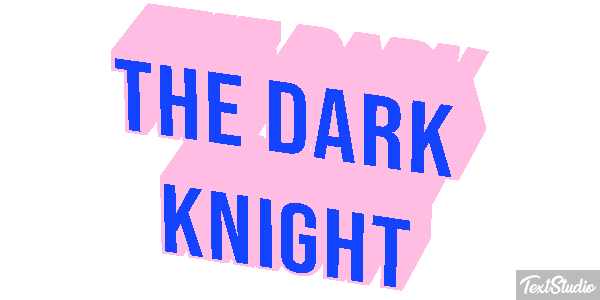 The Dark Knight テキスト効果