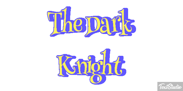 The Dark Knight テキスト効果