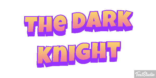 The Dark Knight テキスト効果