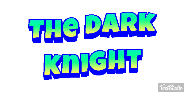 The Dark Knight テキスト効果