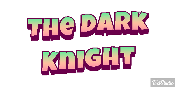 The Dark Knight テキスト効果