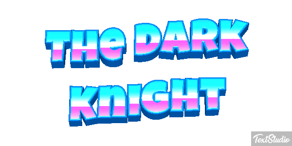 The Dark Knight テキスト効果