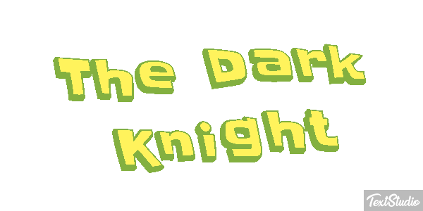 The Dark Knight テキスト効果