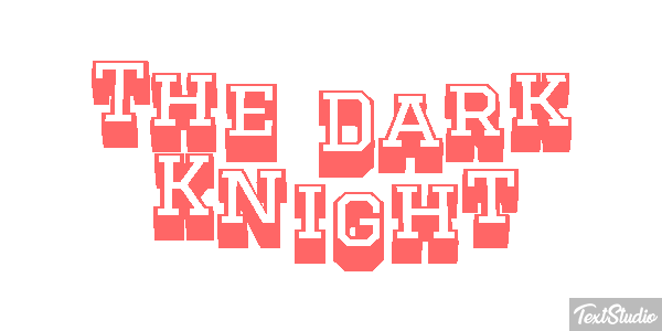 The Dark Knight テキスト効果