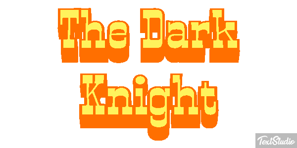 The Dark Knight テキスト効果