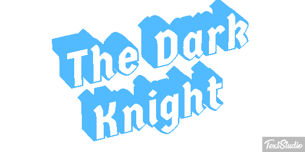 The Dark Knight テキスト効果