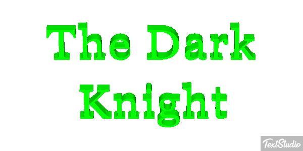 The Dark Knight テキスト効果