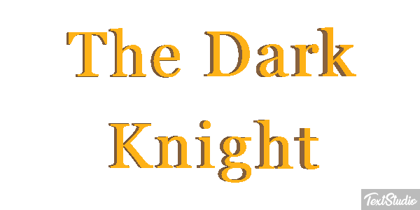 The Dark Knight テキスト効果