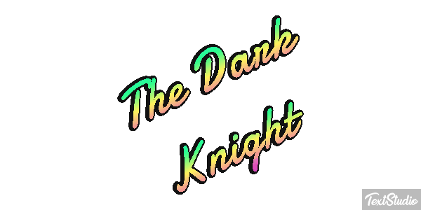The Dark Knight テキスト効果