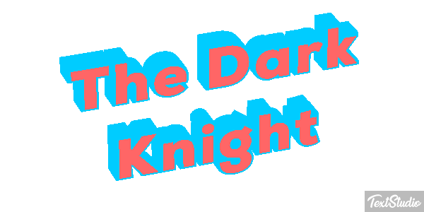 The Dark Knight テキスト効果