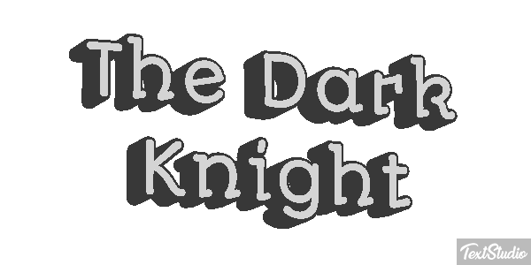 The Dark Knight テキスト効果