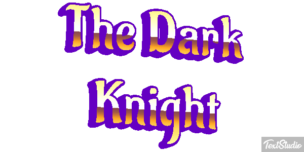 The Dark Knight テキスト効果