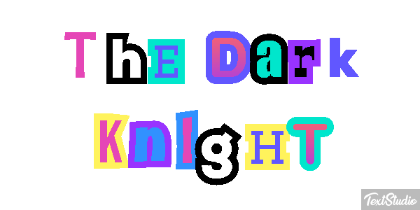 The Dark Knight テキスト効果