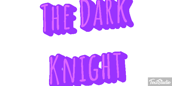 The Dark Knight テキスト効果