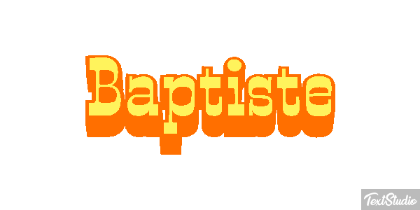 Baptiste Text effect