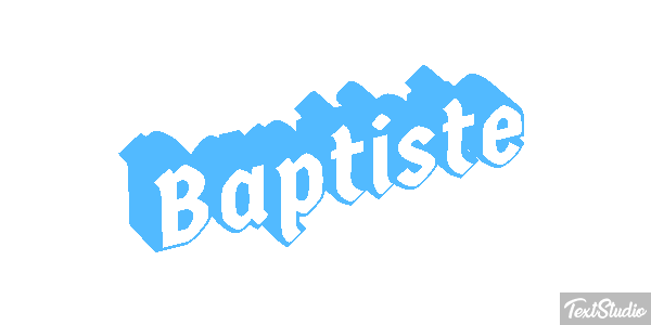 Baptiste Text effect