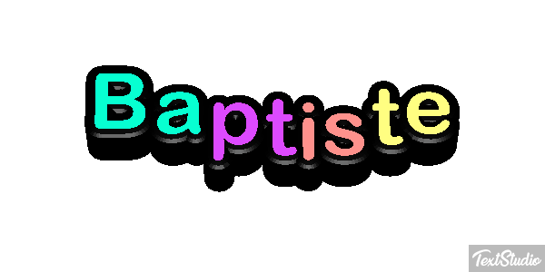 Baptiste Text effect