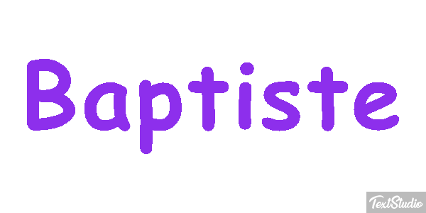Baptiste Text effect