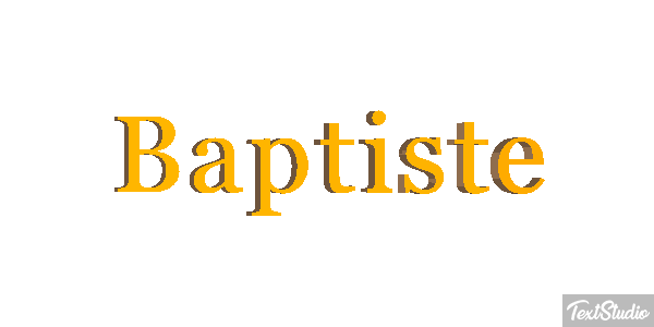 Baptiste Text effect