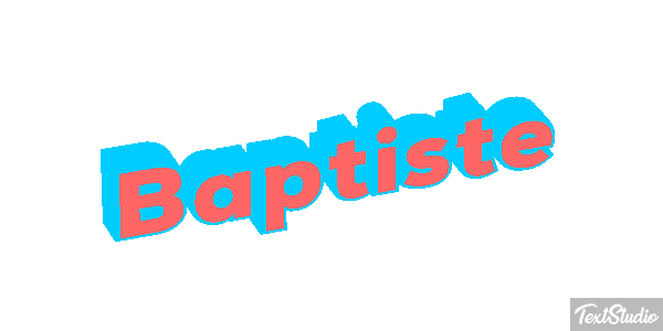Baptiste Text effect