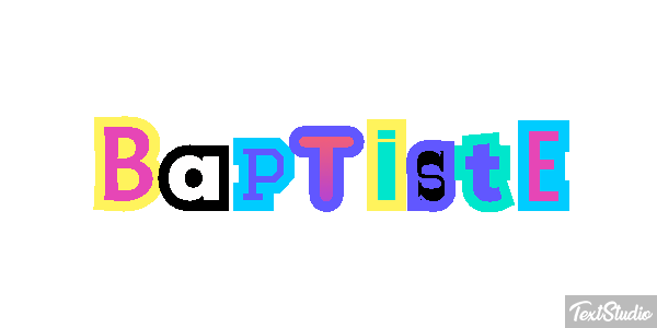 Baptiste Text effect