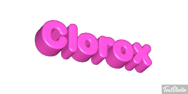 Clorox Text effect