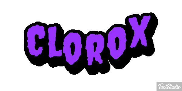 Clorox Text effect