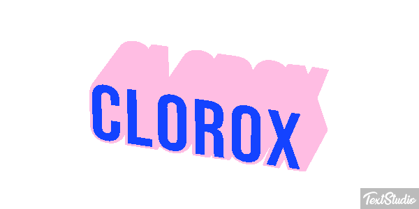 Clorox Text effect
