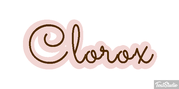 Clorox Text effect