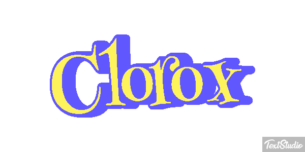 Clorox Text effect