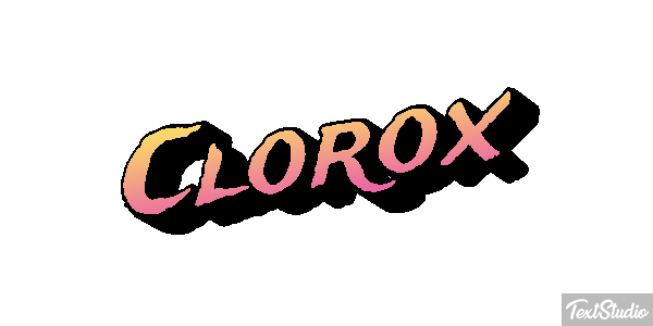 Clorox Text effect