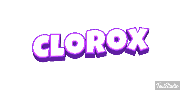 Clorox Text effect