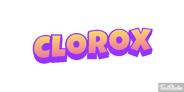 Clorox Text effect