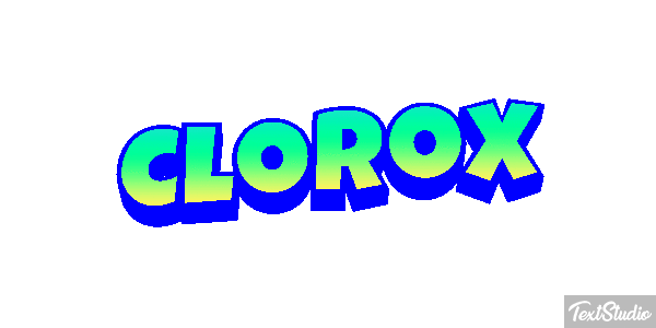 Clorox Text effect