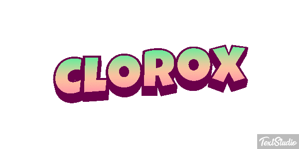Clorox Text effect