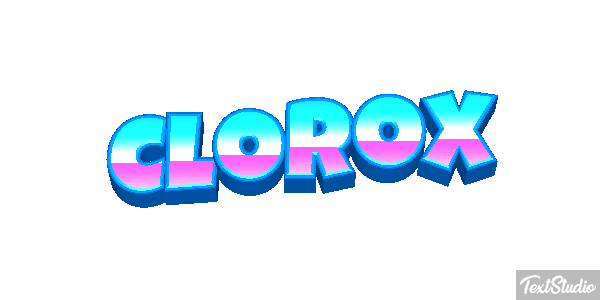 Clorox Text effect