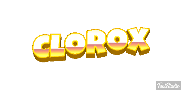 Clorox Text effect