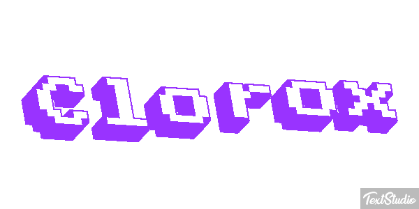 Clorox Text effect