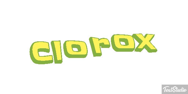 Clorox Text effect