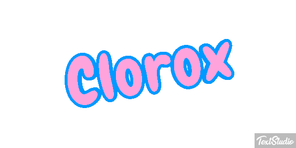 Clorox Text effect