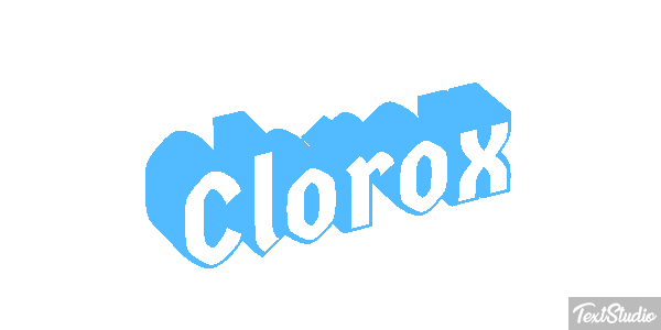 Clorox Text effect