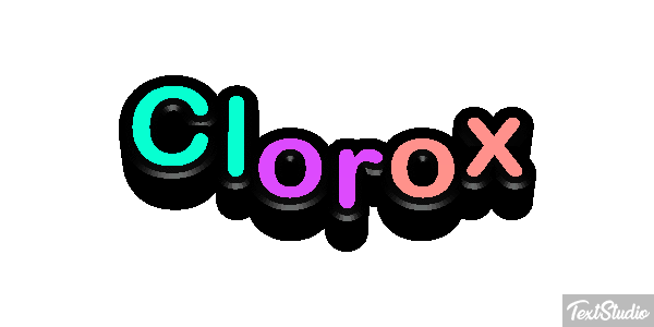 Clorox Text effect