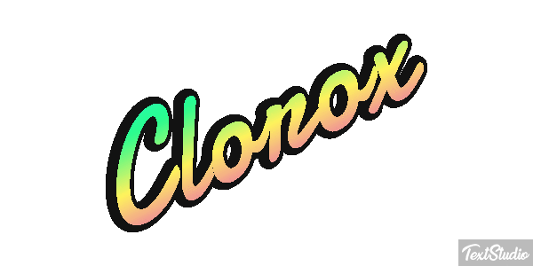 Clorox Text effect