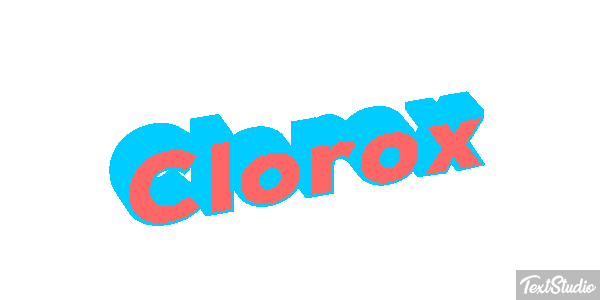 Clorox Text effect