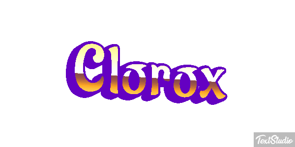 Clorox Text effect