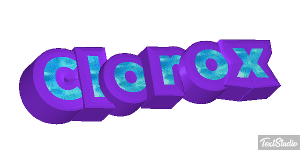 Clorox Text effect
